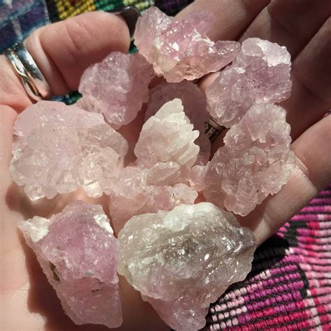 Natural Rose Quartz Elestial Crystals Dd 25