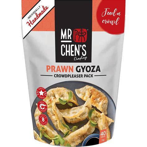 200g mr chen's gluten free vegetable gyoza 200g $ 6. Mr Chen's Prawn Gyoza 1kg | Woolworths