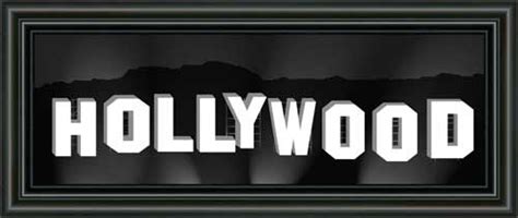 Hollywood Sign Framed Canvas Art