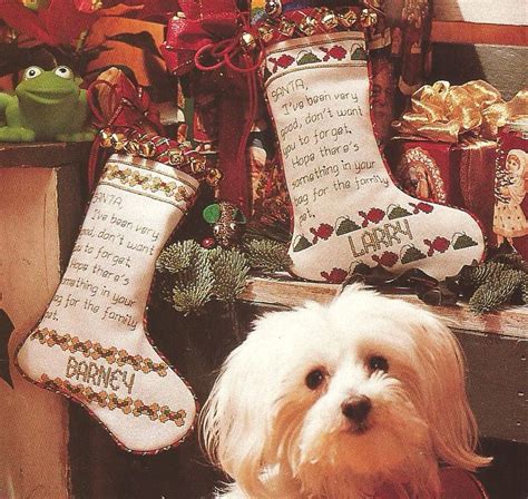 Pet Stockings Carole Rodgers Designer Stitch Count 92w X 122h