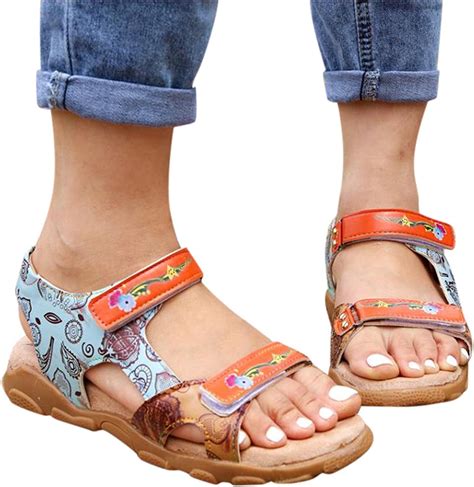 Sandals For Women Casual Fashion Open Toe Sandals Slip On