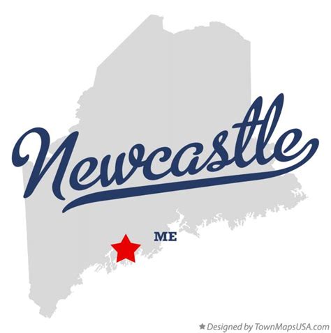 Map Of Newcastle Me Maine