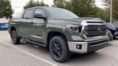 First Look 2021 Toyota Tundra In Army Green On Many Trim Levels