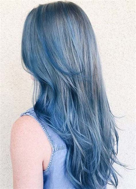 50 Magically Blue Denim Hair Colors You Will Love Winter Hair Color