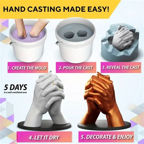 Handmade Casting Kit Couples Plaster Hand Mold Casting Kit Temu
