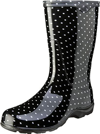 Sloggers Waterproof Garden Rain Boots For Women Cute Mid Calf Mud