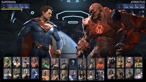 Injustice 2 All Characters List Hd 1080p60fps Youtube