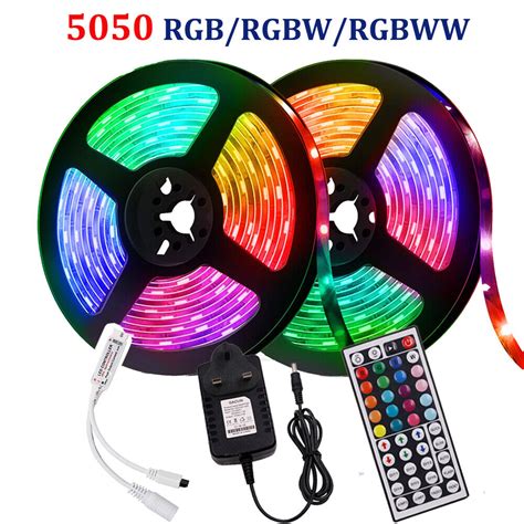 1 5m Rgb Led Strip Light Smd 5050 Rgbw Rgbww Flexible Ribbonremote