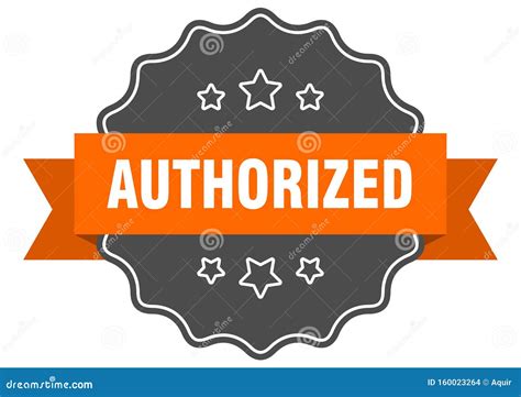 Authorized Label Stock Vector Illustration Of Vector 160023264