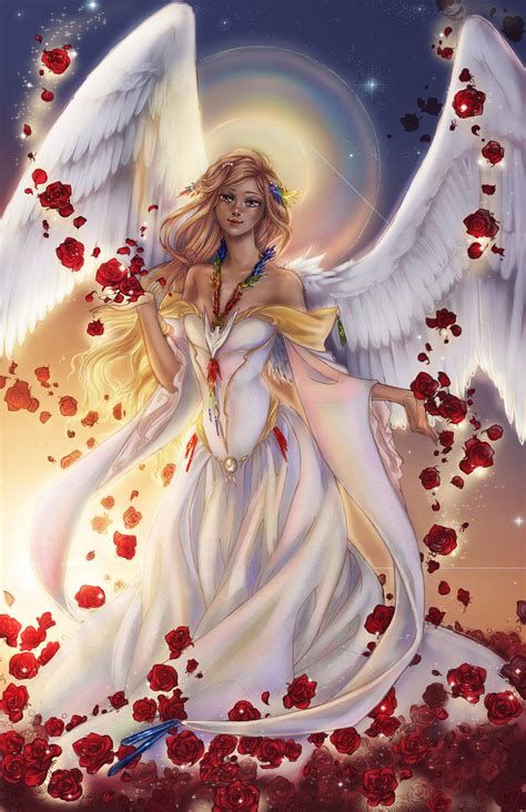 Colors Angel Painting Angel Artwork Angel Pictures