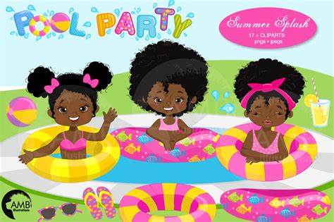 Girl Pools Clip Art Library