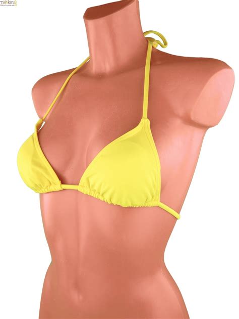 Triangel Bikini Top In Gelb In Allen Gr En Mixkini Beachwear