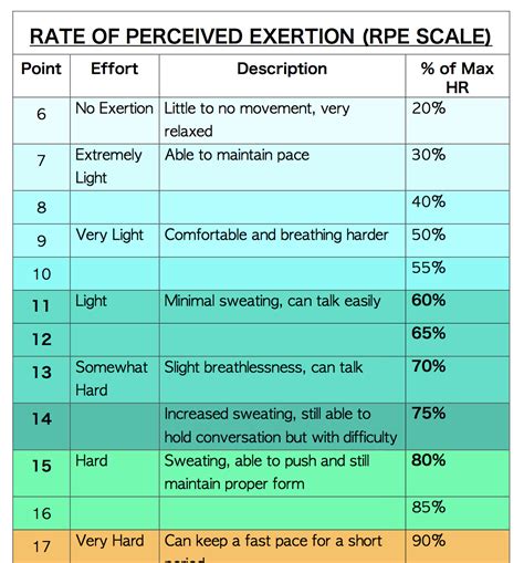 Printable And Easy To Use RPE Scale For Seniors More Life Health Seniors Health Fitness