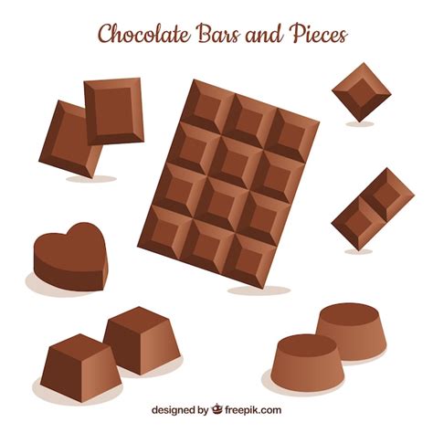 Free Vector Chocolate Bars And Pieces