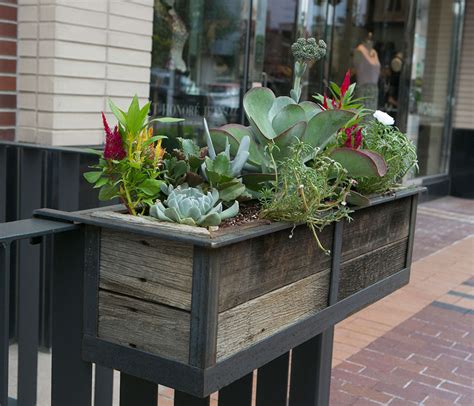 Sold and shipped by spreetail. Modern Railing Planters - Custom by Rushton
