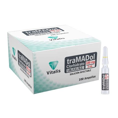 Tramadol Clorhidrato 100 Mg2 Ml Vitalis