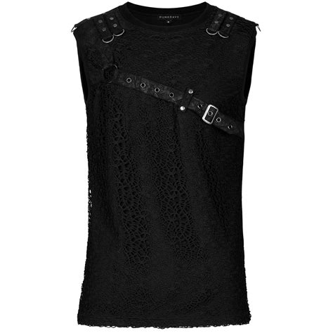 Black Punk Mesh Males T Shirt By Punk Rave • The Dark Store™