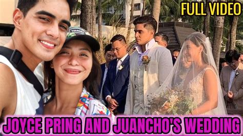 Adulting with joyce prin‪g‬ joyce pring. JOYCE PRING and JUANCHO TRIVINO WEDDING - FULL VIDEO - YouTube