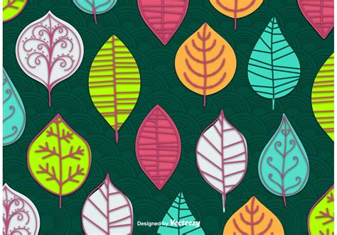Abstract Leaves Vector Wallpaper Download Free Vectors