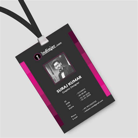 Multipurpose Office Creative Id Card Free Psd Template Indiater