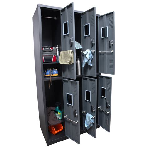 American furniture classics entryway bench storage concealment gun cabinet. Homak 6 Door Steel Gun Cabinet/Locker GSGS00700600