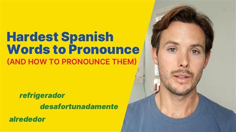 Difficult Spanish Words A Trick To Pronounce Any Word In Spanish Youtube