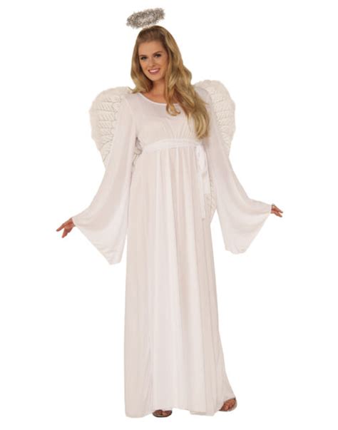 Angel Womens Adult White Heavenly Divine Plus Size Halloween Costume