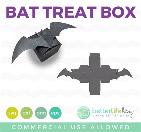 Halloween Bat Treat Box Svg Cut File Better Life Blog
