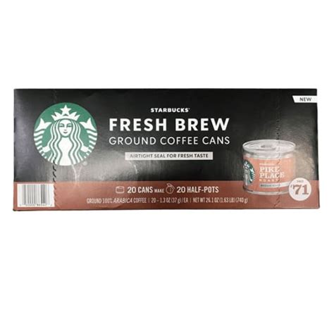 Starbucks Breakfast Blend Fresh Brew Ground Coffee Cans 20 Ct