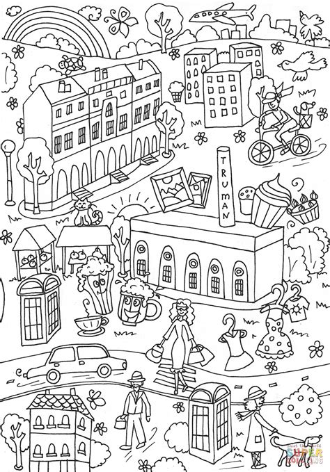 Also you can search for other artwork with our tools. Soane's Museum and Truman Brewery coloring page | Free ...