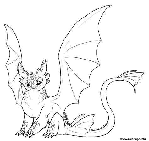 Coloriage Dragons Toothless Cute Jecolorie Com