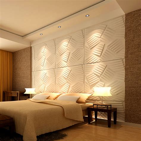 3d Wall Flats Decorative Wall Panels Material White 36 Pcs 387 Sqft