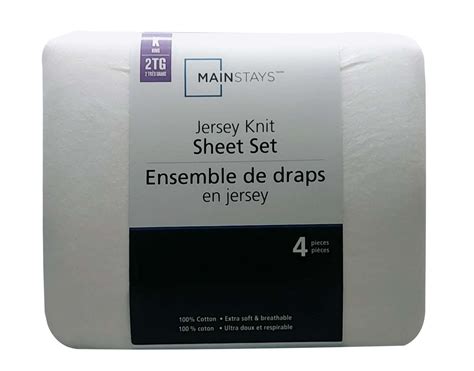 What are jersey knit sheets? Mainstays Jersey King Size Sheet Set | Walmart Canada
