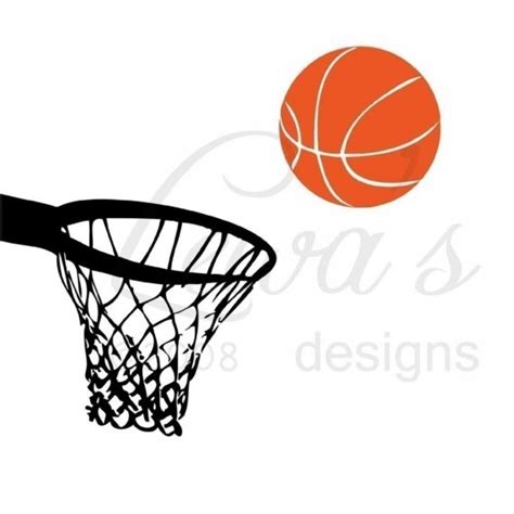 Basketball And Hoop Wall Decal By Lewasdesigns On Etsy Wall Decals