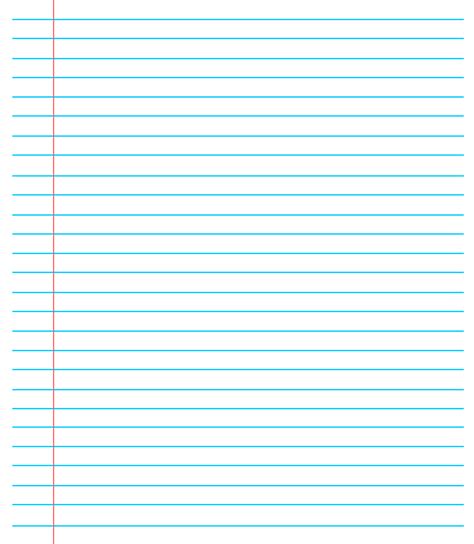 Lined Paper Template Word