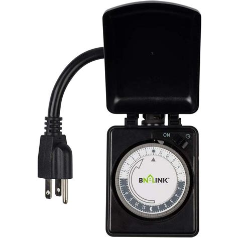 Bn Link Compact Outdoor Mechanical Timer 24 Hour Programmable Dual