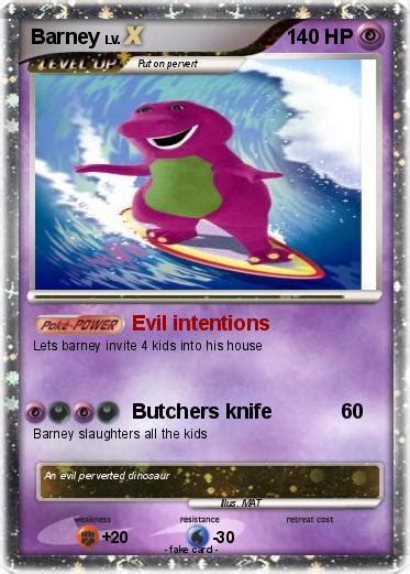 Pokémon Barney 155 155 Evil Intentions My Pokemon Card