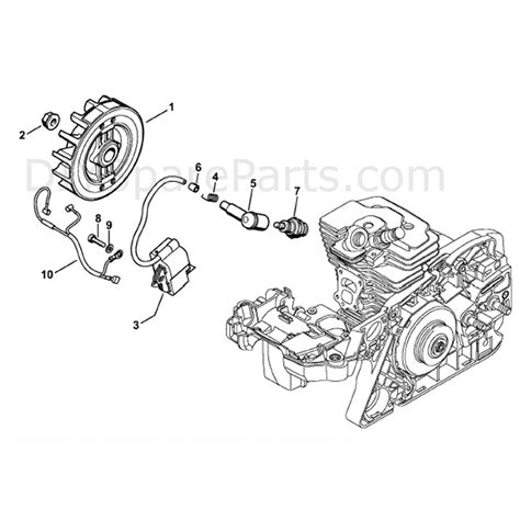Stihl Ms 311 Chainsaw Ms311 Parts Diagram Ignition System