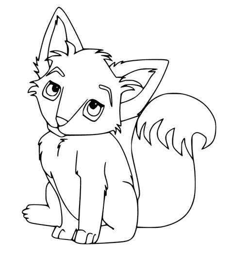 Anime Fox Coloring Pages Anime Fox Girl Cute Coloring Pages Coloring