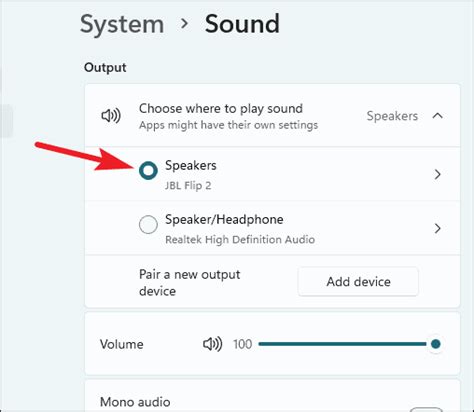 How To Change Audio Output Device In Windows 11