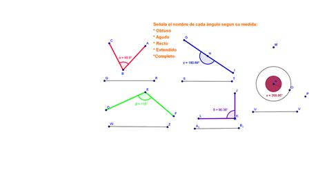 Viviendo con las Matemàticas Clasificación de los ángulos