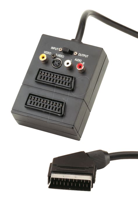 avk 198 2 scart stecker auf 2x scart buchse 3x cinch 1x mini din bei reichelt elektronik