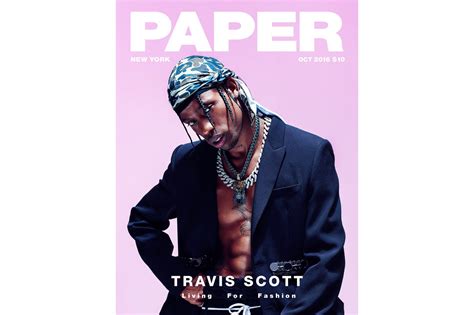 Travis Scott Paper Magazine October 2016 Cover Hypebeast
