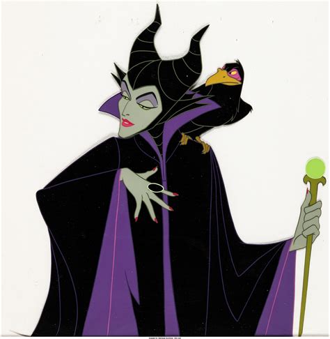 Sleeping Beauty Maleficent And Diablo Production Cel Walt Disney 1959