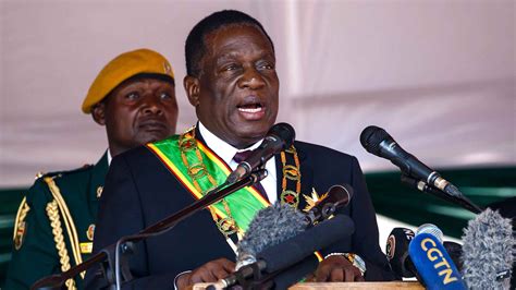 Emmerson Mnangagwa Sworn In As President Of Zimbabwe Cgtn