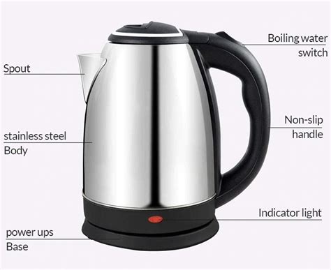Imported 1500 Scarlet Cordless Kettle Nova For Personal For