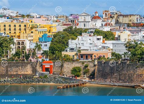 Old San Juan Puerto Rico On The Water Stock Photo Image Of Coast