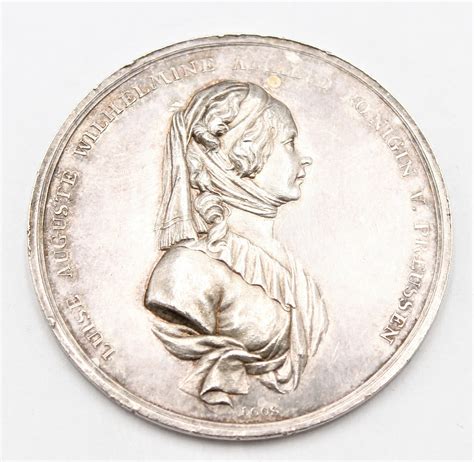 Silbermedaille Von Luise Von Preussen 1798 Silver Medal Of Louise Of