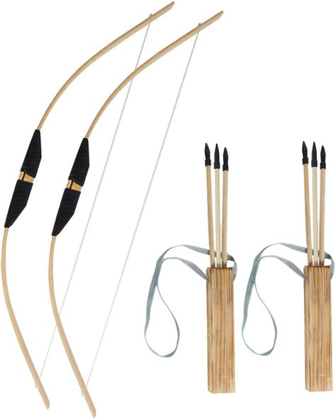 Toparchery Wooden Bow And Arrow Set For Kids Beginners Youth Long Bow