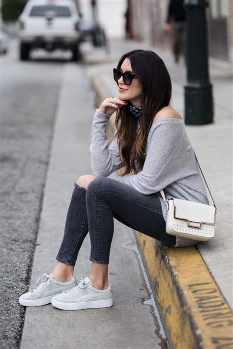 Athleisure Staples With Dsw Jeans And Sneakers Outfit Spring Outfits